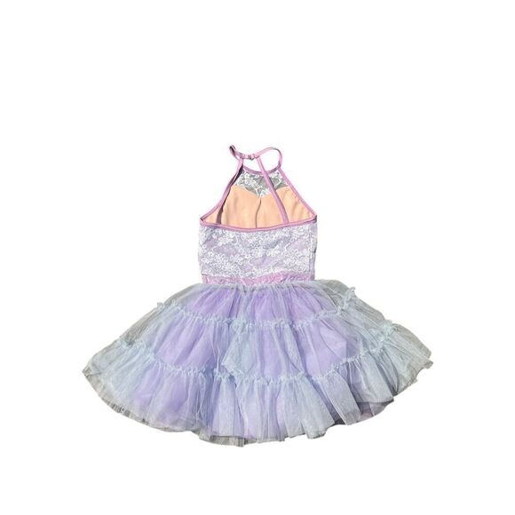 Weissman Childs small purple tutu dance recital rehearsal costume dress - Picture 3 of 4